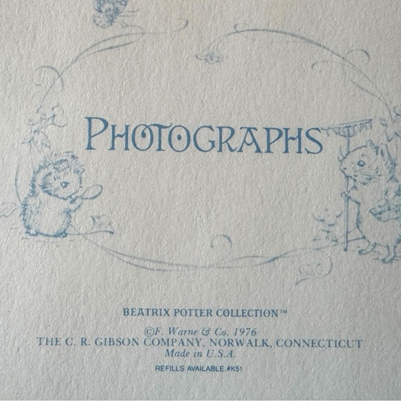 Vintage 1976 Grandma’s Brag Book – Beatrix Potter Peter Rabbit Photo Album - Picture 6 of 8